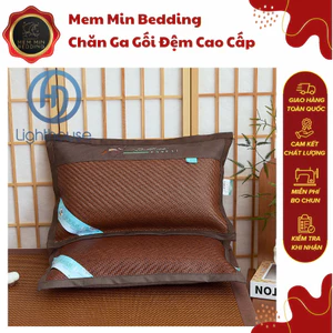 Gối Mây Đan Lạnh, Mây Đan Xen Kẽ Tạo Ra Các Lỗ Thoáng Giúp Đầu Óc Được Thông Thoáng Hơn - MemMinbedding Luxury