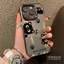 ibumpers Ốp Điện Thoại iPhone Họa Tiết Mèo Đen Dễ Thương Cho IPhone 16 15 14 12 13 11 Pro Max IP 7 8 Plus X XS XR Ốp Lưng IMD Cứng Và Nhẵn