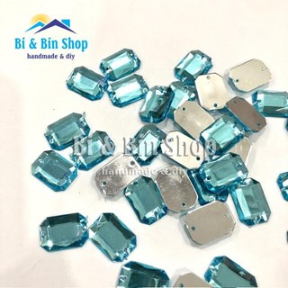 Đá Kết Chữ Nhật Đính Kết Trang Phục Thời Trang, Làm Phụ Kiện Trang Trí Vương Miện