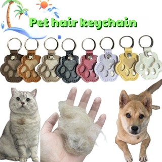 Móc khóa lưu niệm lông thú cưng Quà tặng tưởng niệm bằng da thật dành cho những người yêu thích chó mèo