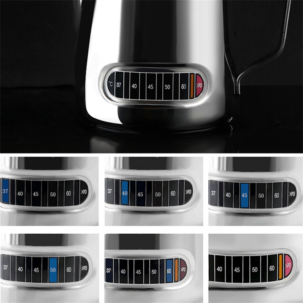 Bottle Thermometer Sticker Reusable Color Change Band for Home Or OfficeCoffee Cup Thermometer Strip Adhesive jiwvn