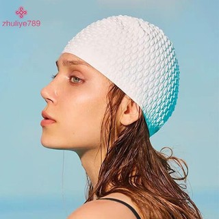 < zhuliye789 > Silicon Giọt Nước Bơi Người Lớn Phóng To Bong Bóng Bơi Siêu Co Giãn Chống Thấm Nước Bảo Vệ Tai