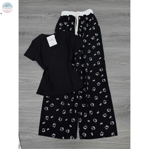 Sét Bộ Quần Mèo + mix áo phông trơn chất tăm lạnh--quanao94