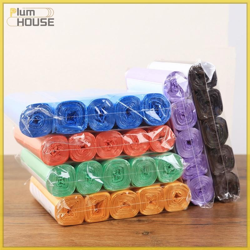 PlumHOUSE 5 Cuộn 1 Gói 100 Chiếc Hộ Gia Đình Dùng Một Lần Túi Đựng Rác Nhà Bếp Bảo Quản Túi Rác Vệ Sinh Túi Rác Túi Nhựa VN