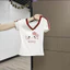 Mỹ Retro Spice Girls Hai Sọc Tích Cực Vai Áo Thun Nữ Mùa Hè 2025 Hoạt Hình Mới Áo Ngắn [BL]