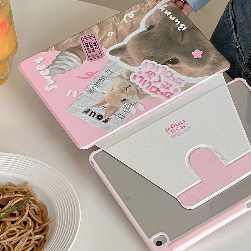 Ốp Lưng Máy Tính Bảng Cho Samsung Galaxy Tab A9 Plus S9plus / s10plus 12.4inch S10ULTRA Tab S6 lite 10.4inch S9 FE + Tab A7 lite S7plus / S8plus Vỏ Máy Tính Bảng Xoay Có Khe Cắm Bút