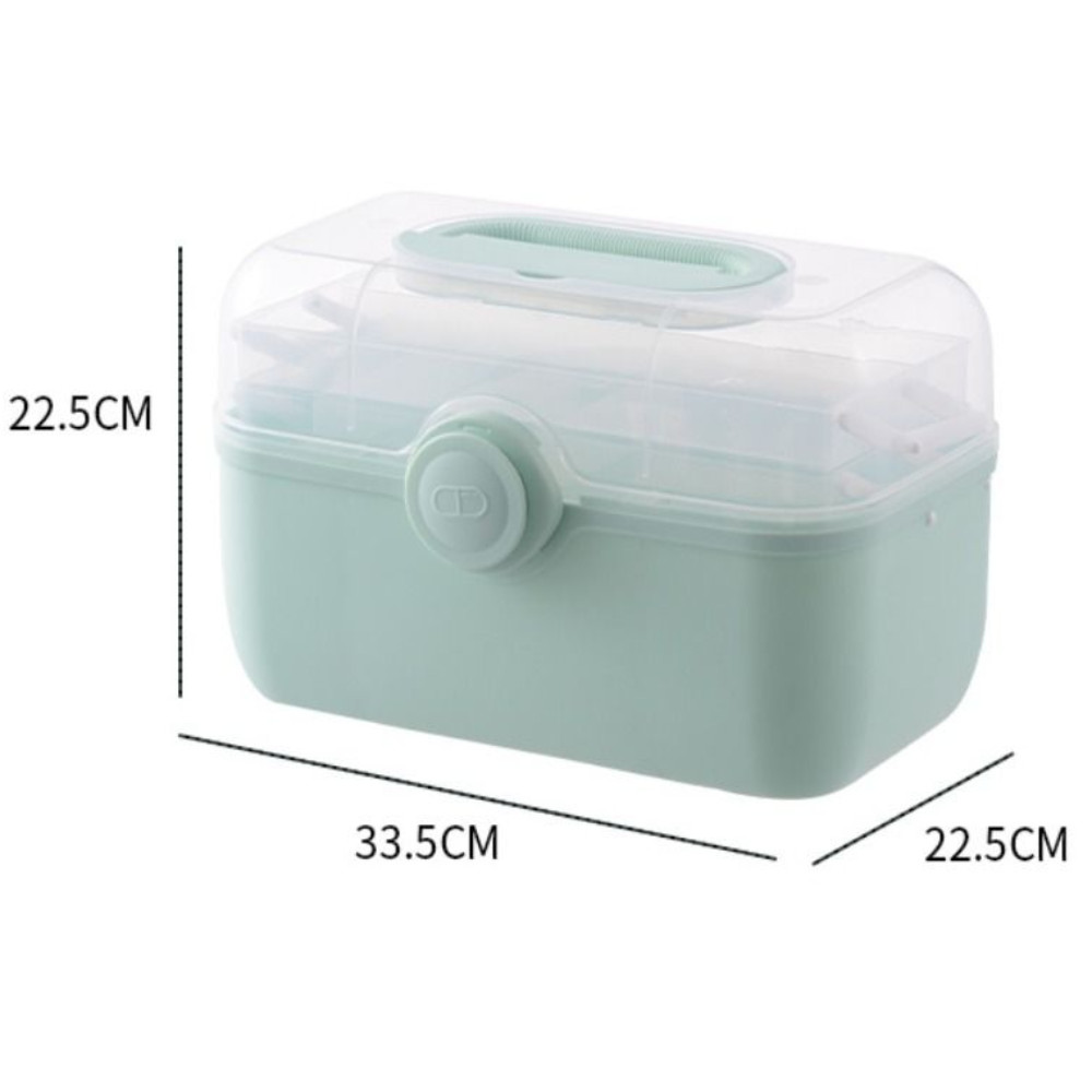 Hộp đựng thuốc CHEESELY, dung tích lớn, 3 tầng tháo rời, bền bỉ, hộp sơ cứu/lưu trữ tại nhà