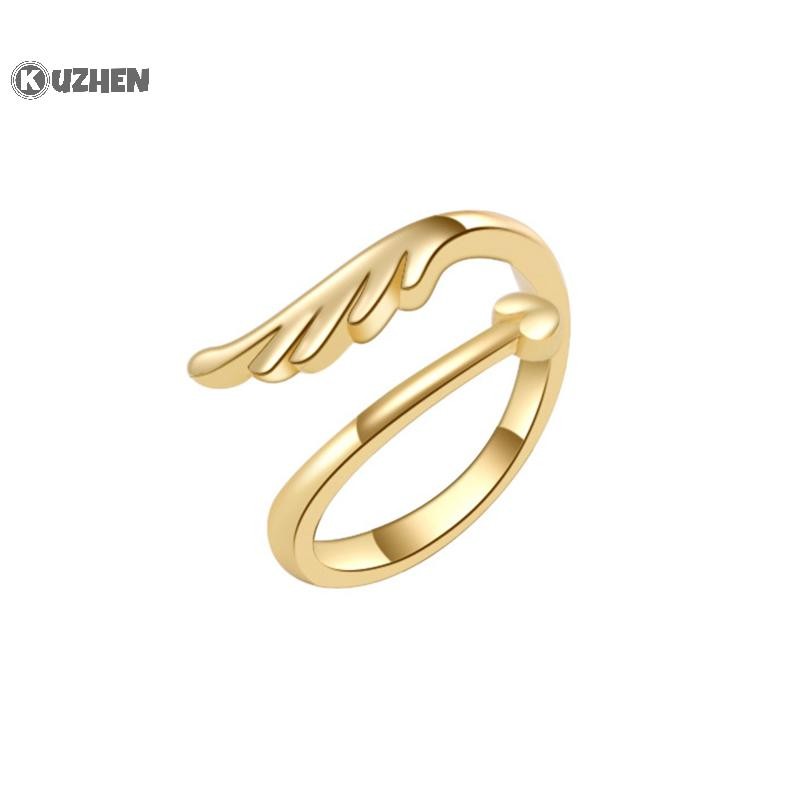 KUZHEN Nhẫn Ngón Chân Vàng 18K Điều Chỉnh Được cho Nữ đi biển mở ngón chân nhẫn hoa mũi tên đuôi pinky ban nhạc trang sức HOT