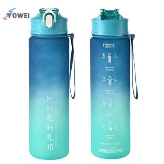 YOWEI 800ml / 28oz Bình Nước Thể Thao Dung Tích Lớn Chống Rò Rỉ Nhiều Màu Sắc Cho Du Lịch và Tập Gym