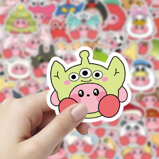 103 Chiếc Hoạt Hình Vui Nhộn Kirby Kawaii Dán DIY Laptop Đàn Guitar Chống Thấm Nước Dễ Thương Miếng Dán Đồ Chơi Trẻ Em