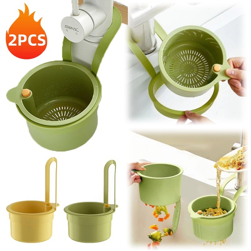 [Sẵn Sàng] 2 Chiếc Mới Bộ Lọc Bồn Rửa Nhà Bếp Bát Thoát Nước Lọc Chống Rò Rỉ Giỏ Đa Năng Có Thể Điều Chỉnh Bồn Rửa Treo Giỏ Thoát Nước Phụ Kiện Gia Đình