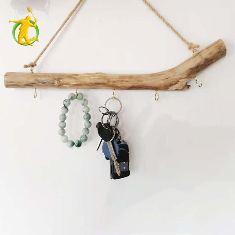 Móc Gỗ Treo Tường Gỗ Trôi Móc Trang Trí Dễ Dàng Sử Dụng Vintage Có Móc