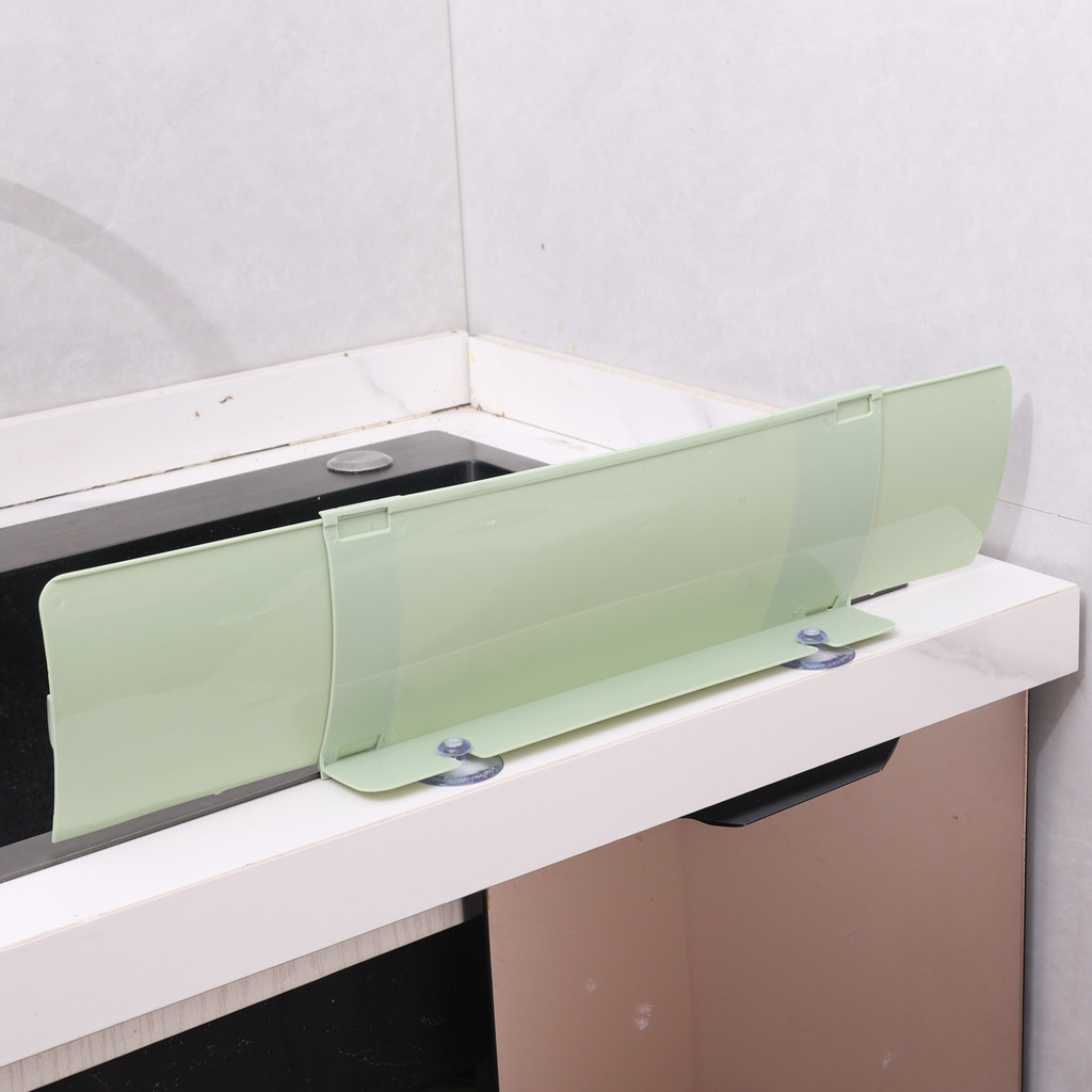 [H & L] Tấm bảo vệ nước bồn rửa có thể điều chỉnh 1 / 2 / 3 chiếc, Tấm bảo vệ phun nước PP được nâng cấp với 6 cốc hút, Rào chắn rửa chén để bảo vệ đồ ăn và mặt bàn