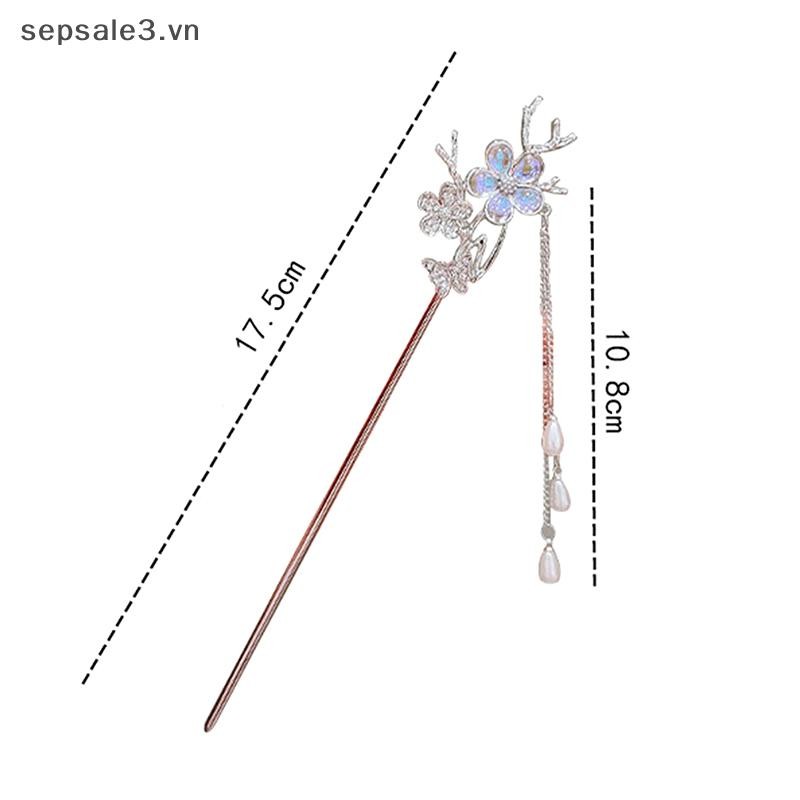 # sepsale # Kẹp tóc phong cách Trung Quốc cổ điển Que tóc thủ công dành cho nữ Cô gái Kẹp tóc tinh tế Phụ kiện tóc đa năng Quà tặng.