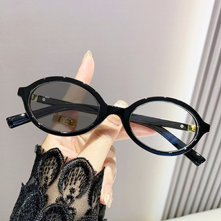 Thời Trang Nữ Khung Trà Quang Đổi Màu Sắc Kính Cận Thị retro Khung Tròn Chống Ánh Sáng Xanh Đồng Bằng Hiện Vật Kính Thời Trang Sinh Viên