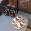 sandal bé gái dép quai hậu cho bé quai nhún xinh xắn êm chân QCCC full hộp trắng cho bé từ 3 tuổi NHUN115