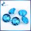 200 Chiếc 100 Chiếc Tròn Cắt Biển Đen Xanh Rời Thủy Tinh Đá Quý Tổng Hợp Cho Trang Sức DIY 4 ~ 10 Mm