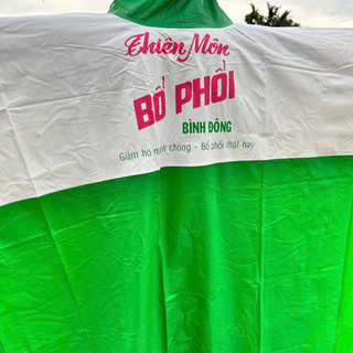 Áo mưa cánh dơi vải nhựa PVC cao cấp, không thấm nước - Dài 1m28 đi 3 mùa mưa vẫn như mới