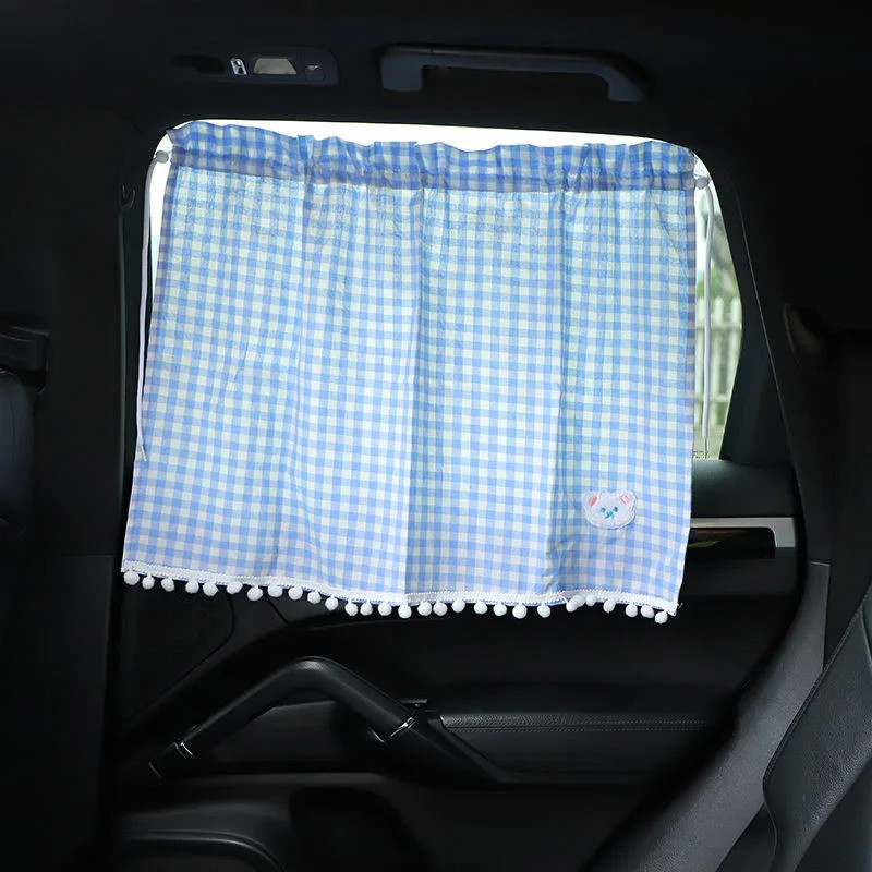 Che Nắng Ô Tô 1PC Đa Năng Gấu Dễ Thương Phía Sau Rèm Cửa Sổ Tấm Che Nắng Bảo Vệ Tia UV Chặn