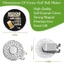 JUNYUE88US Kẹp Mũ Golf, Bút Đánh Dấu Bóng Golf Họa Tiết Từ Tính, Hoạt Hình Vui Nhộn Hợp Thời Trang Trang Trang Trí Đánh Dấu Nắp Golf Kẹp Nam Nữ