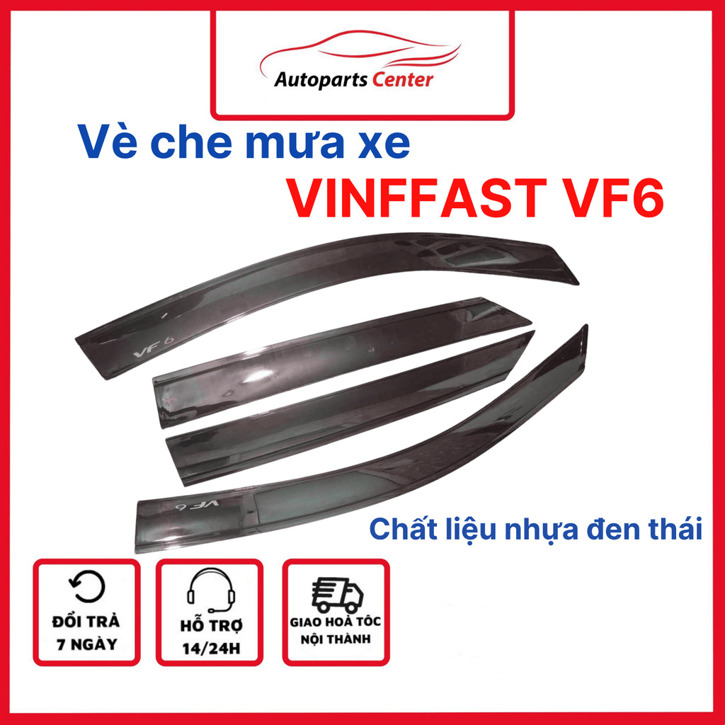 Vè che mưa xe Vinfast VF6 nhựa thái đen dày cao cấp | Shopee Việt Nam