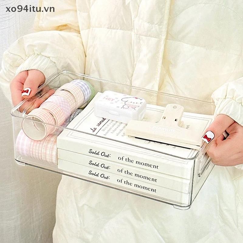 XOITU Acrylic Hộp Bảo Quản Mỹ Phẩm Để Bàn Hộp Nhựa Trong Suốt Ký Túc Xá Hộ Gia Đình Mặt nạ Da Hộp Tủ Lạnh Hộp Bảo Quản VN