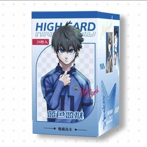 Thẻ hộp mù BLUE LOCK 24 gói mỗi hộp, Thẻ Anime sưu tập hai mặt (8.5 × 5.4 cm)