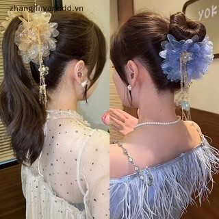 # yanddd # Fashion Flower sel Dành Cho Nữ Cô Gái Đuôi Ngựa Kẹp Mũ Đội Đầu Tính Khí Mũ Phụ Kiện Tóc Quà Tặng.