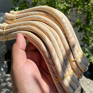 Cầu góc cho lồng chim chào mào gỗ thông, cầu đậu lồng chào mào gỗ thông uốn vuông (1 cái), cầu góc cho chim đậu