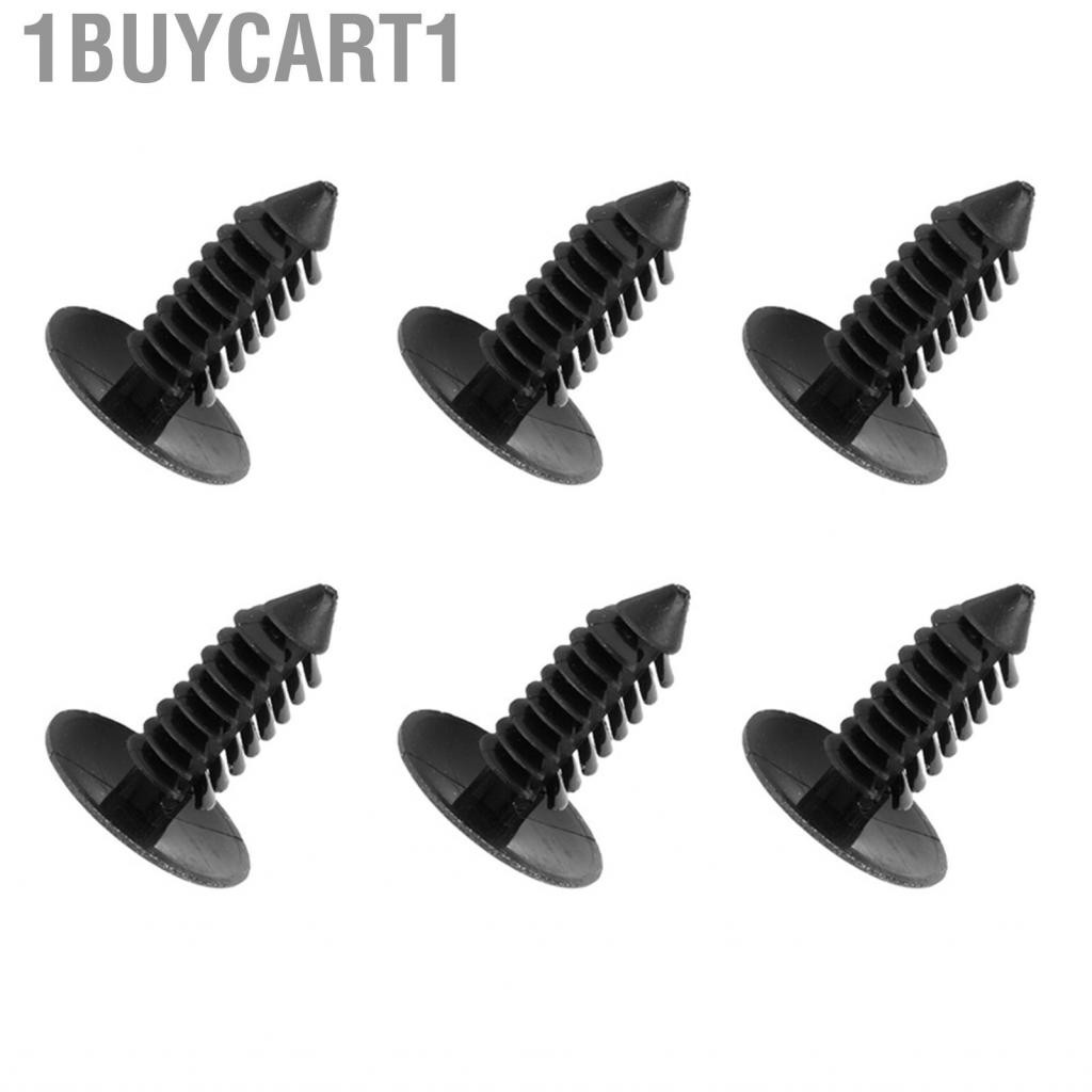 1buycart1 100 chiếc xe hơi cắt tỉa lỗ nhựa 7,5mm trong đinh tán Fastener màu đen
