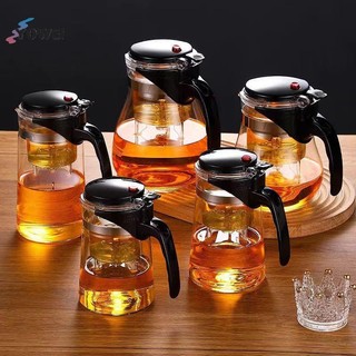 YOWEI Dày Thủy Tinh Chịu Nhiệt Ấm Trà Bộ Lọc Trà Trà Thơm Trà Lọc Trà Ấm Trà Homeware VN