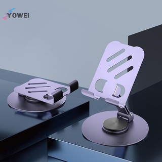 Kim loại YOWEI 360° Xoay Điện Thoại Di Động Giá Đỡ Máy Tính Bảng Chống Trượt Có Thể Gập Lại Điều Chỉnh Di Động Lười Để Bàn Sống Điện Thoại Di Động Đứng Gắn VN