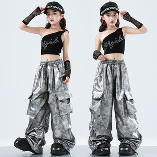 Đồ Nhảy Hiện Đại Hiphop Trẻ Em Set Đồ Dance Jazz Quần Nhảy Crop Top Đồ Nhảy Cho Bé Gái Bộ Tập Nhảy Cho
