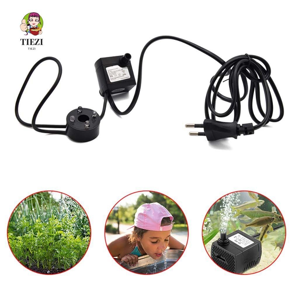 Máy bơm nước chìm TIEZI Máy sục khí bể cá có đèn LED Phích cắm EU Chu ...