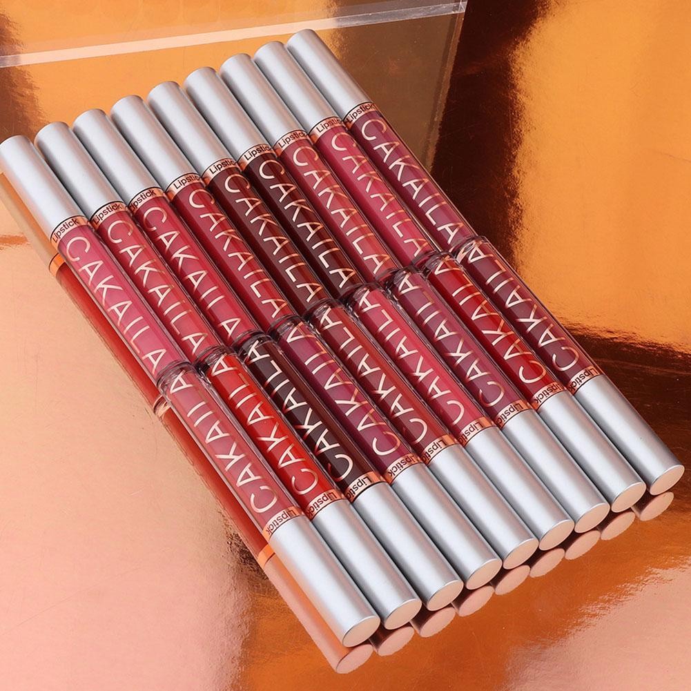 Matte Velvet Liquid Lip Gloss Tinh Tế Mịn Chống Thấm Nước Lâu Dài Môi Trang Điểm Khỏa Thân Chống Dính M3a1