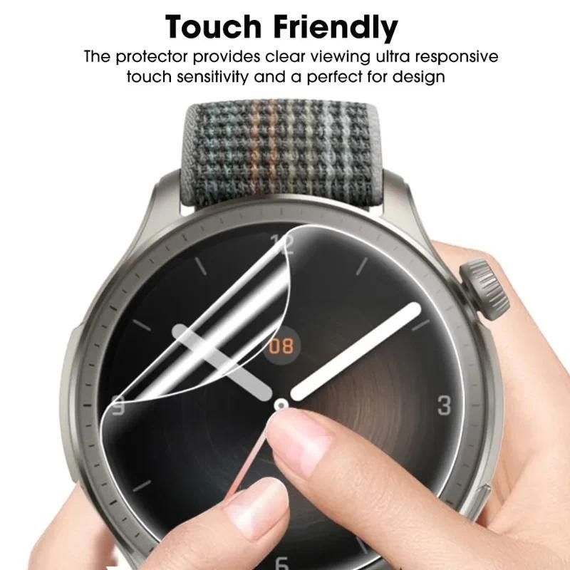 Amazfit Balance2 CheetahPro ActiveEdge 1-3 Cái 100D HD Phim Hydrogel Mềm Trong Suốt Cho Amazfit Cheetah Pro Balance 2 Active Edge Falcon Anti-Fingerprints Bảo Vệ Màn Hình Đồng Hồ Thông Minh