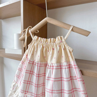 Váy Hè 2 Dây Vintage Phối 3 Tầng Cho Bé Gái Đi Học, Đi Chơi, Đi Biển, Ở Nhà,.... 8-26kg