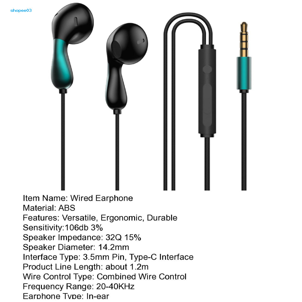 [Ky] Tai nghe có dây Vòng đồng Loa năng động Tai nghe có dây chất lượng cao cho Oppo Huawei Vivo Xiaomi Khử tiếng ồn Âm thanh trong suốt Bass nặng Hoàn hảo cho thể thao