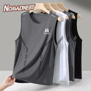 NOMADNEST Áo Vest Nam Mùa Hè Mỏng Thoáng Khí Thể Thao Tập Luyện Mồ Hôi Không Tay Nhanh Khô Áo Vest