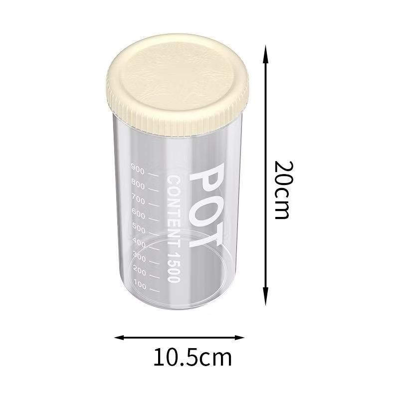Hộp nhựa POT bảo quản hạt khô ngũ cốc nắp đậy có ron kín đáo 4 dung tích Đựng Gia Vị | BigBuy360 - bigbuy360.vn