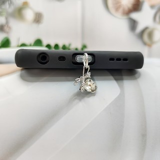 Điện thoại di động Cắm chống bụi diy Hợp kim nơ Mặt dây chuyền kim cương Trang trí điện thoại di động