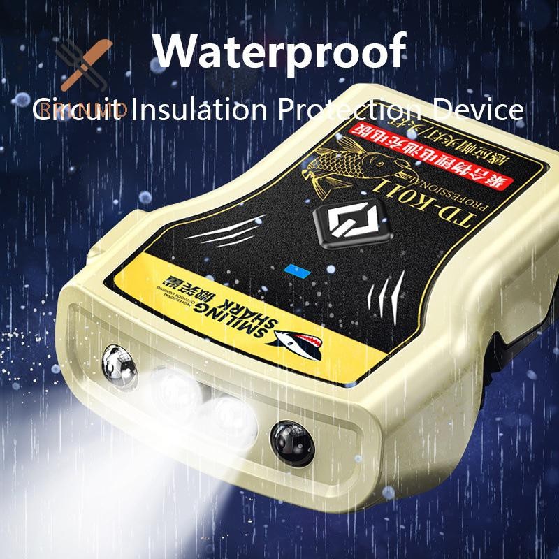 RRLNMD LED Mũ Kẹp Đèn Pha Đèn LED Làm Việc Đèn IPX4 Chống Nước Mini Mũ Đèn Pha Hiển Thị Nguồn Cho Cắm Trại Ngoài Trời Câu Cá MỚI