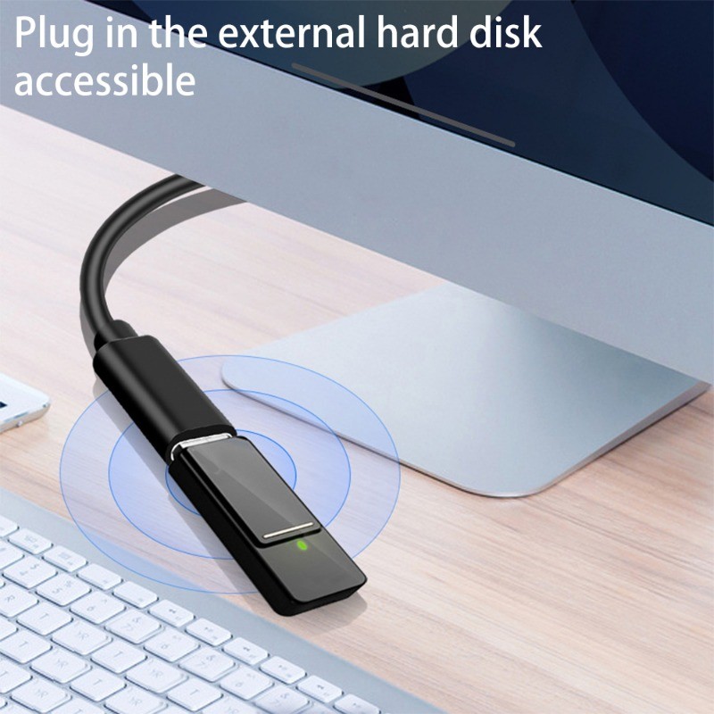 Cáp nối dài USB Male sang Type C cao cấp - Đầu nối âm thanh và truyền dữ liệu bền bỉ - Cáp sạc di động tốc độ cao