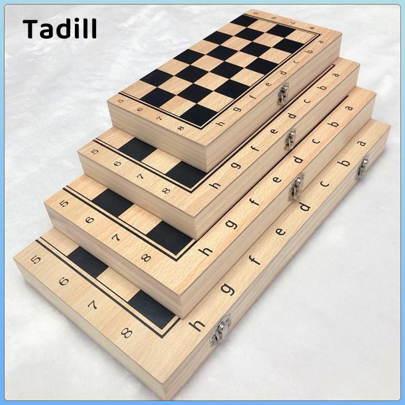 Bộ gấp cao cấp Tích hợp thêm miếng tròn - Cờ vua quốc tế và Trò chơi bảng Backgammon 3 trong 1