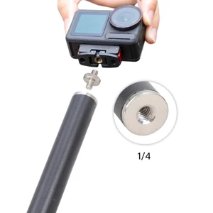 MOON Sắt Nối Dài Thanh 1 4 Inch Nữ Chủ Đề Chân Máy Nối Dài Thanh Ổn Định Phụ Kiện Gắn Cho Máy Ảnh Chân Máy Monopo