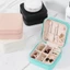Hộp đựng trang sức CHEESELY, Hộp đựng trang sức du lịch thiết kế đơn giản phong cách Macaroon, Hộp đựng nhẫn da PU cỡ nhỏ cầm tay Sử dụng tại nhà