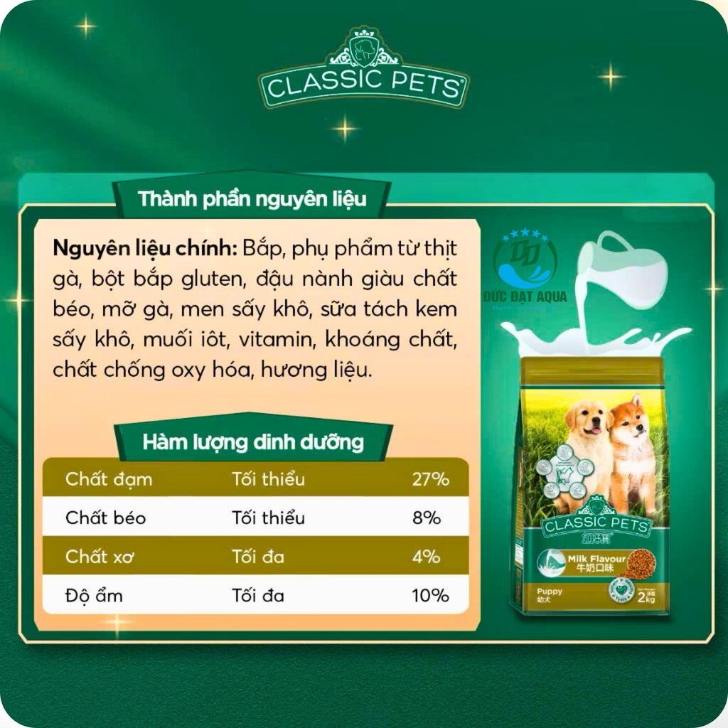 Thức ăn cho chó lớn vị bò và chó con vị sữa CLASSIC PETS gói 400g hàng nhập khẩu thái lan 7