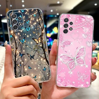 Ốp Hoa Cho Samsung Galaxy A33 A53 5G Ốp Lưng SM-A336B SM-A536B A 33 A 53 Vỏ Điện Thoại Silicon Mềm Sơn Thời Trang