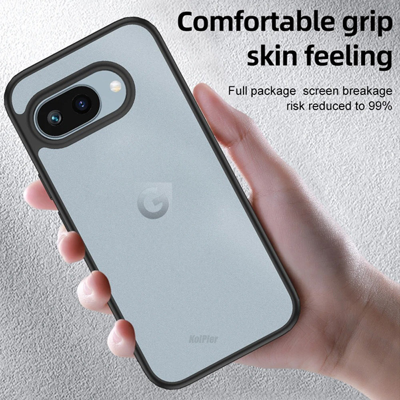 Dành Cho Google Pixel 9a Hybrid Trong Suốt Chống Va Đập TPU & PC Matte Túi Khí Chống Sốc