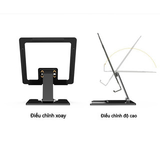 Giá đỡ máy tính bảng thép cao cấp 4-12.9 inch, điều chỉnh góc & độ cao, chắc chắn, đa năng